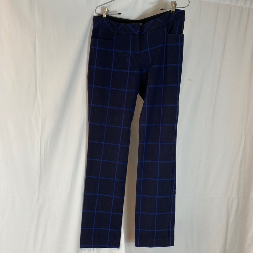 Express woman’s Navy Plaid Dress Pants
